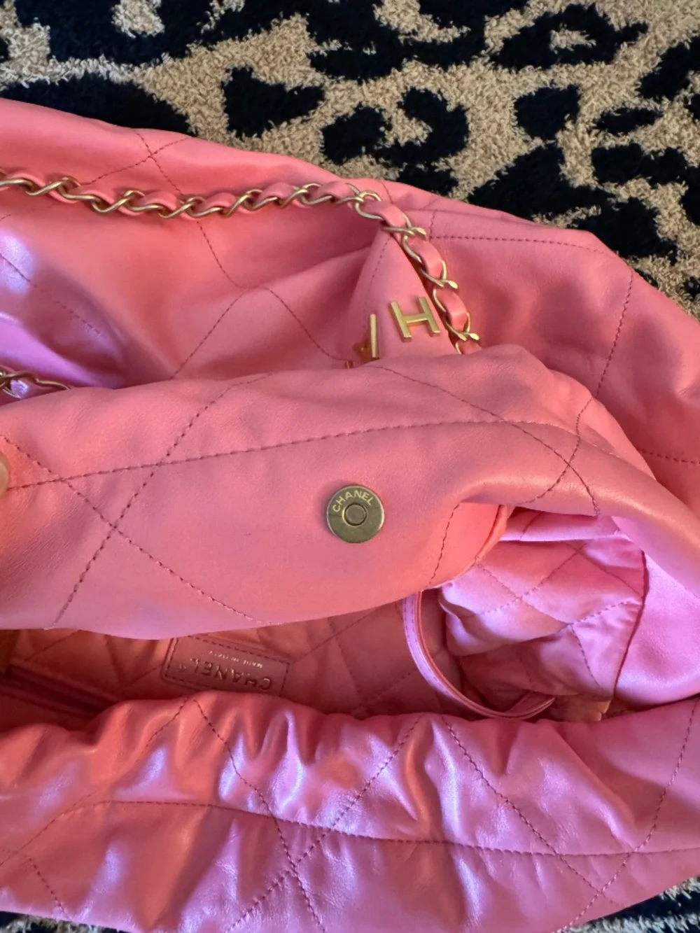 CHANEL 22 Hobo Bag Pink